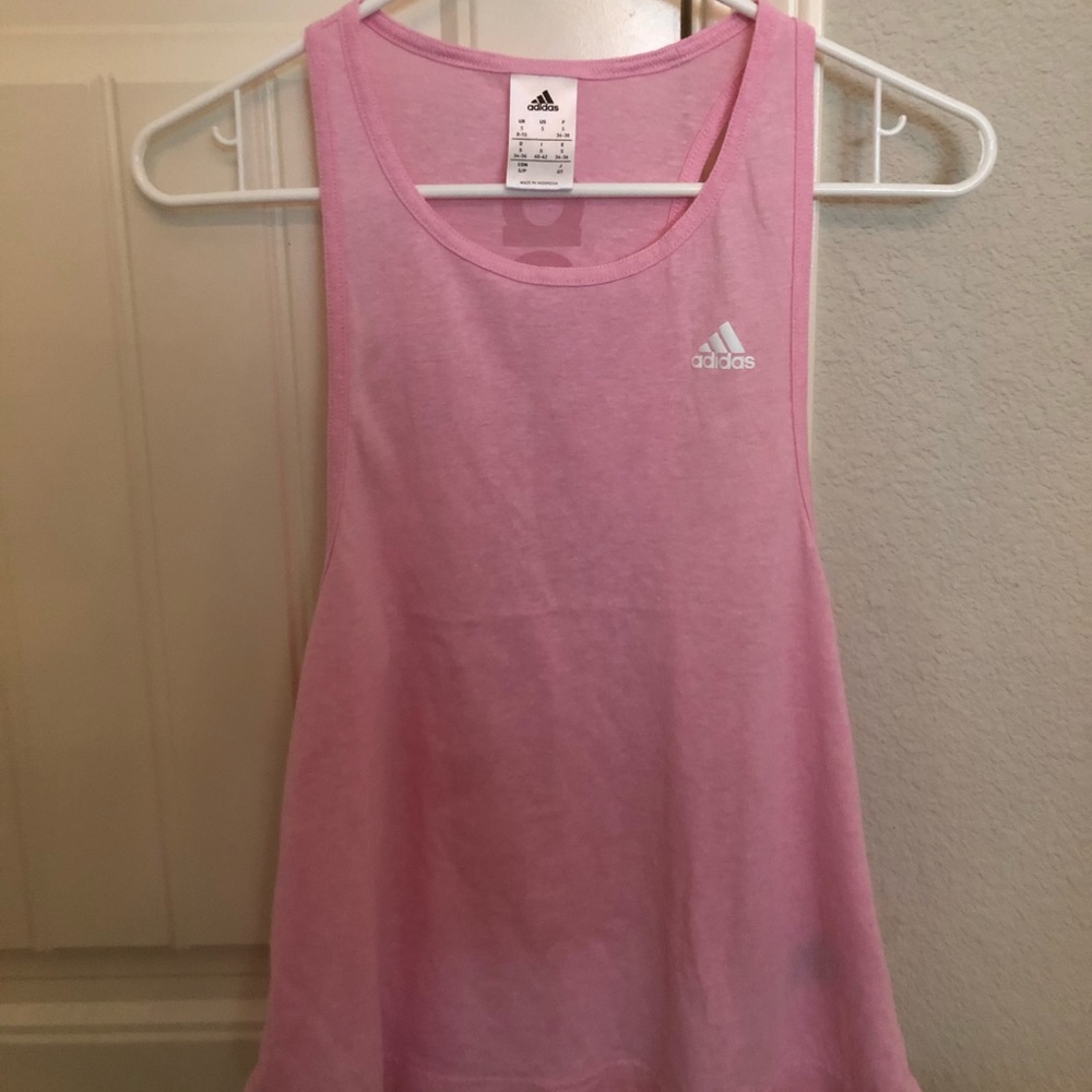 Light pink Adidas workout tank top